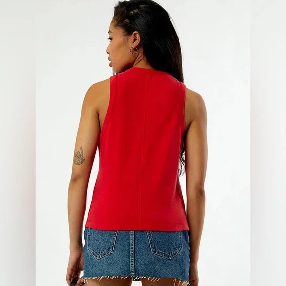 NWT! Playboy By PacSun Tank Top - Size Large - NEW! summer tops shirts red shirt - Picture 3 of 10